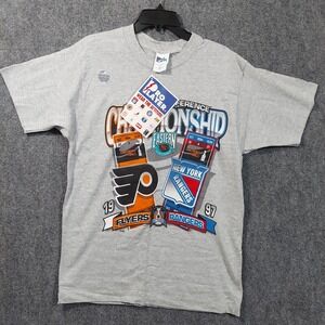 Vintage Philadelphia Flyers‎ Shirt Mens Large NHL Hockey Pro Player 90s Rangers